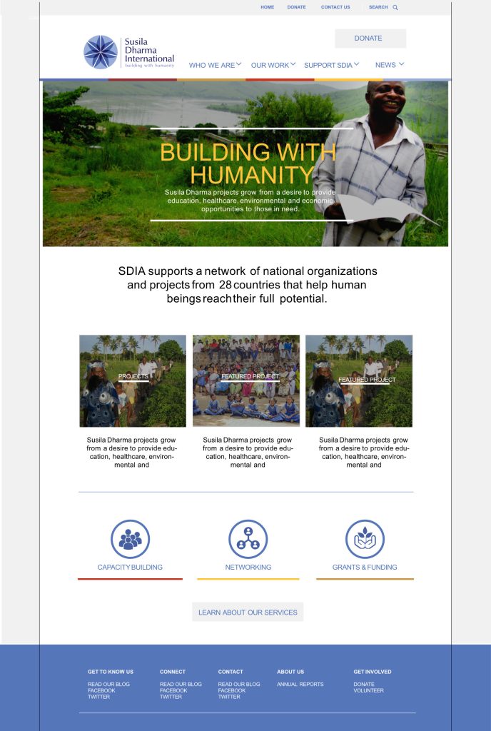 Susila Dharma International: Website Design